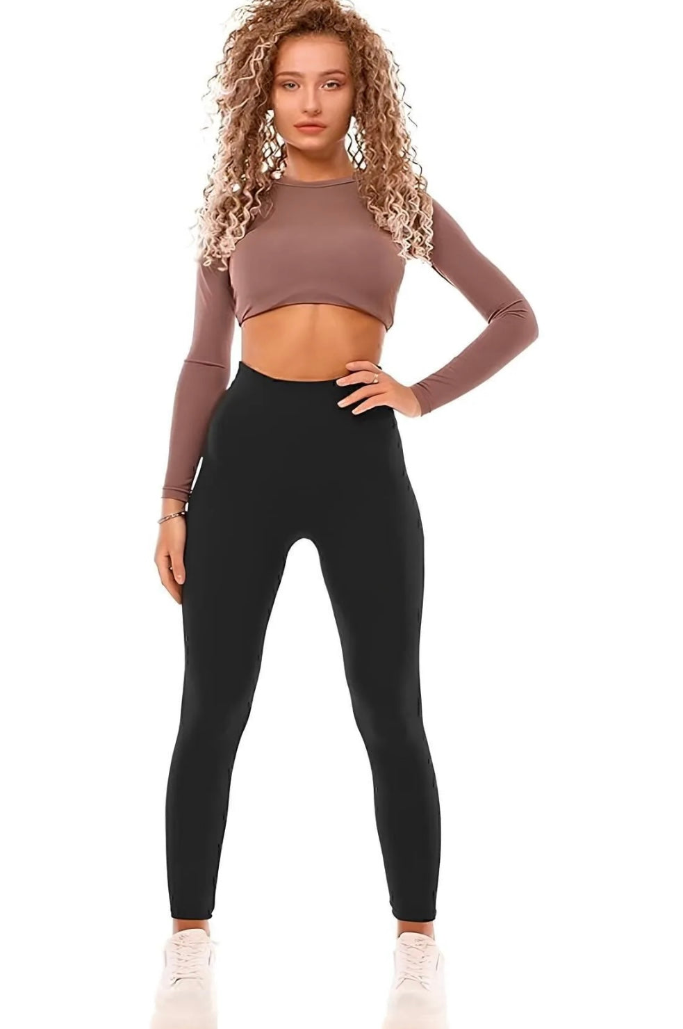 Yüksek Bel Esnek Kadın Tayt – Spor & Günlük Kombin İçin